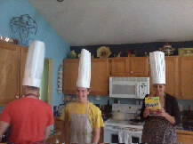 Kim,michal,and I cooking